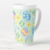 Floral Easter Egg Latte Mok (Rechterhoek)