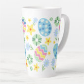 Floral Easter Egg Latte Mok (Rechterhoek)