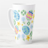 Floral Easter Egg Latte Mok (Linkerhoek)