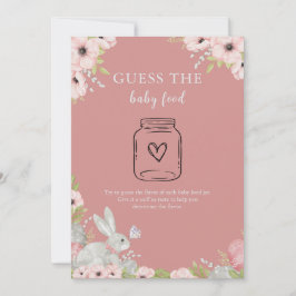 Floral Easter Guess de Baby Food Game Kaart