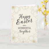 Floral Easter Neighbor Card Kaart (Gele Bloem)