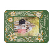 Floral Easter Personalized Lily & Daffodil Magneet (Horizontaal)