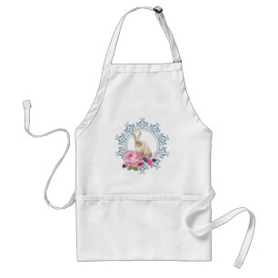 Floral Easter Rabbit Standaard Schort