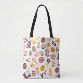 Floral Easter Spring Pattern | Canvas tas