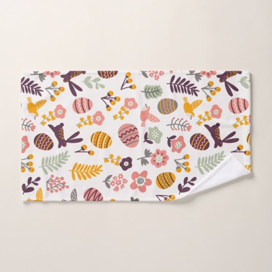 Floral Easter Spring Pattern | Handdoekset Bad Handdoek (Handdoek)