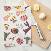 Floral Easter Spring Pattern | Keukenhanddoek (Quarter Fold)