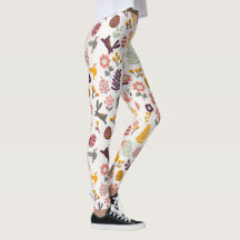 Floral Easter Spring Pattern | Leggings
