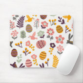 Floral Easter Spring Pattern | Mousepad Muismat (Met muis)