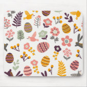 Floral Easter Spring Pattern | Mousepad Muismat (Voorkant)