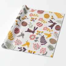 Floral Easter Spring Pattern | Papier voor onmidde