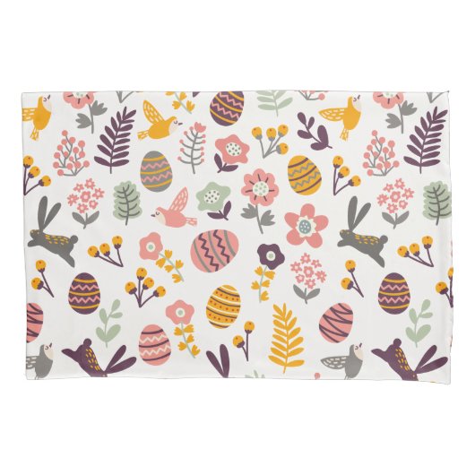 Floral Easter Spring Pattern | Proefcase Kussensloop (Voorkant-Links)