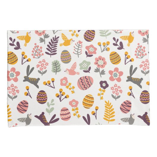 Floral Easter Spring Pattern | Proefcase Kussensloop (Voorkant-Rechts)