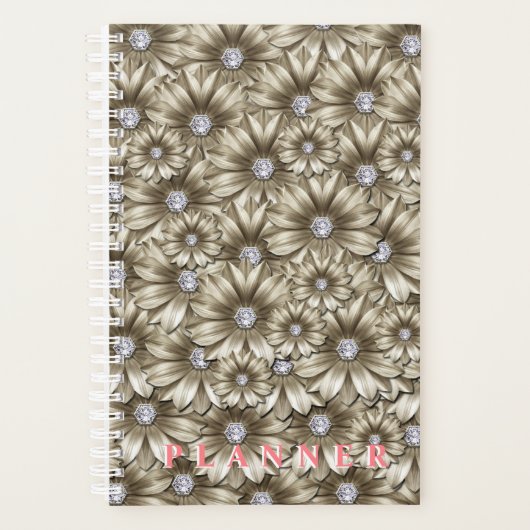 Floral Edelsteen Planner (Voorkant)