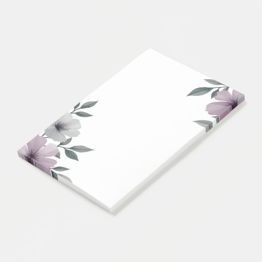 Floral Edge Large Post It Notes (Schuin)
