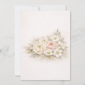 Floral Editorial Bouquet Couples Shower Kaart (Achterkant)