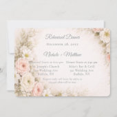 Floral Editorial Bouquet Rehearsal Dinner Kaart (Voorkant)