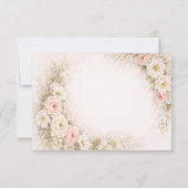 Floral Editorial Bouquet save the date cards Bedankkaart (Achterkant)
