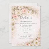 Floral Editorial Bouquet Wedding Details Kaart (Voorkant / Achterkant)