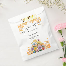Floral Een Sweet Honey Bee Baby shower Bedankzakje