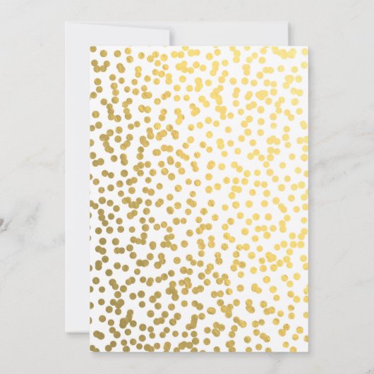 Floral Eenhoorn Hoorn Goud Confetti Verjaardagsfee Kaart (Achterkant)