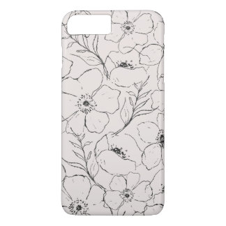 Floral eenvoud - Neutraal iPhone 8/7 Plus Hoesje