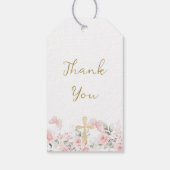 Floral eerste communie cadeau Label Cadeaulabel (Achterkant)