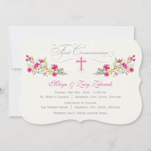 Floral  | Eerste uitnodigingen van de Gemeenschap (Voorkant)