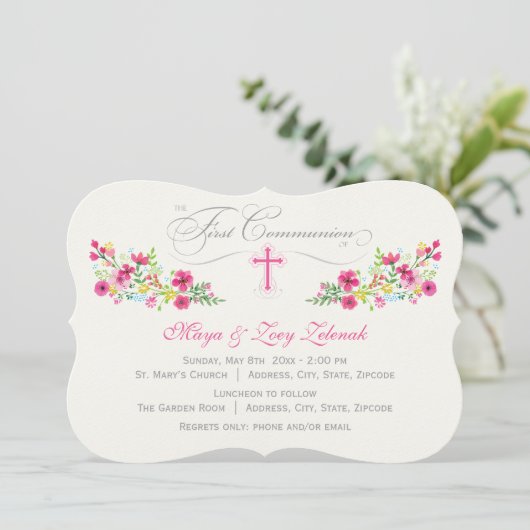 Floral  | Eerste uitnodigingen van de Gemeenschap (Staand voorkant)