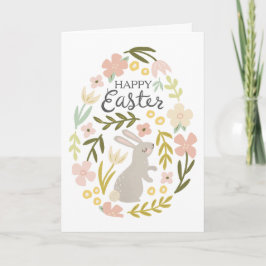 Floral Egg Easter Note Kaart