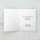 Floral Egg Easter Note Kaart (Binnen)