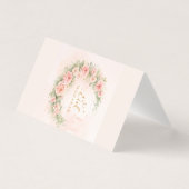 Floral Eid Mubarak – Blush Pink Islamic Gift f Kaart (Voorkant)