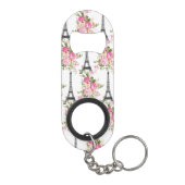 Floral Eiffel Tower Mini Flessenopener (Achterkant)