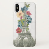 Floral Eiffel Tower | Parijs, Frankrijk Case-Mate iPhone Case (Achterkant)