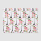 Floral Eiffel Tower Tissuepapier (Voorkant)