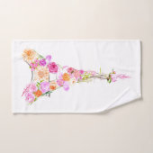 Floral eiffeltoren bad handdoek (Handdoek)