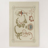 Floral Elegance (1900) - Alphonse Mucha Legpuzzel (Verticaal)