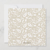 Floral Elegance Baptism/Christening Uitnodiging (Achterkant)