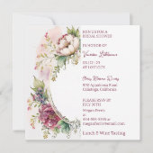 Floral Elegance Bridal Shower Invitation Kaart (Voorkant)