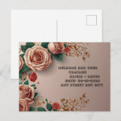 Floral Elegance Briefkaart (Voorkant / Achterkant)