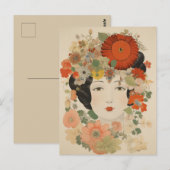 Floral Elegance Briefkaart (Voorkant / Achterkant)