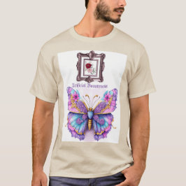Floral Elegance Butterfly Art - Levendige Natuur-i T-shirt