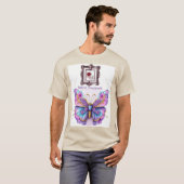 Floral Elegance Butterfly Art - Levendige Natuur-i T-shirt (Voorkant volledig)