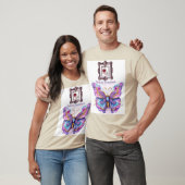 Floral Elegance Butterfly Art - Levendige Natuur-i T-shirt (Unisex)