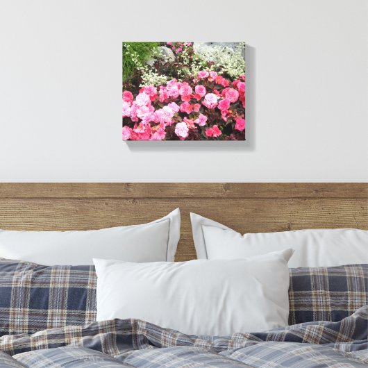 Floral Elegance Canvas Afdruk (Insitu (Slaapkamer))