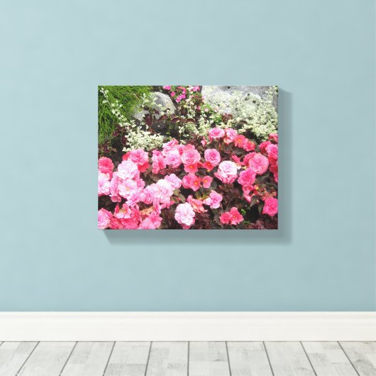 Floral Elegance Canvas Afdruk (Insitu (Houten vloer))