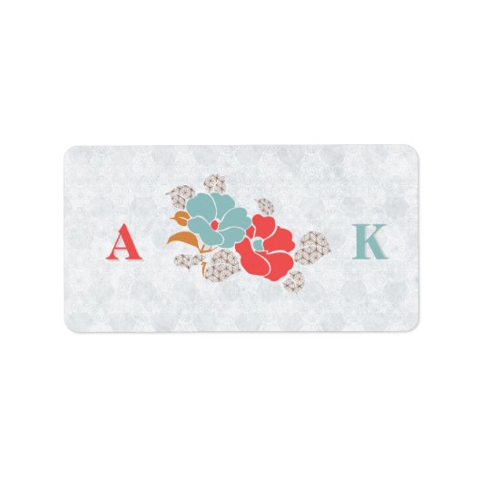 "Floral Elegance" Collection Etiket (Voorkant)