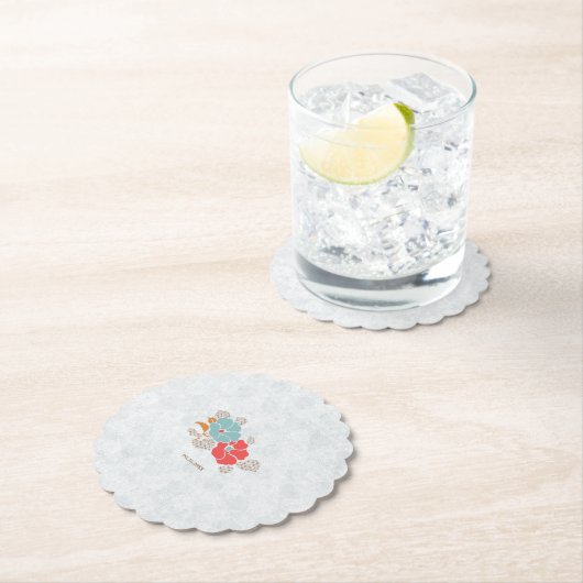 "Floral Elegance" Collection Kartonnen Onderzetters (Insitu)