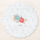 "Floral Elegance" Collection Kartonnen Onderzetters (Voorkant)