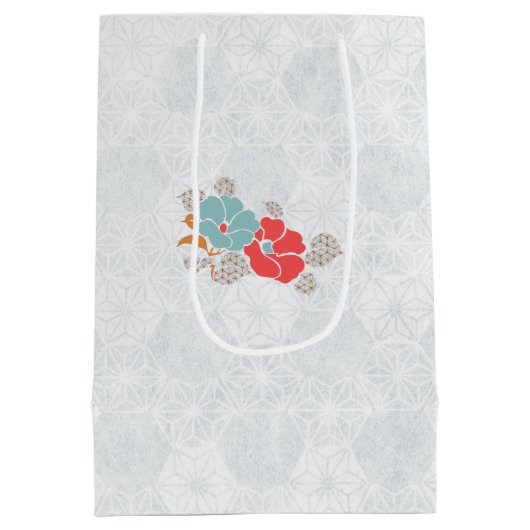 "Floral Elegance" Collection Medium Cadeauzakje (Achterkant)