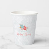 "Floral Elegance" Collection  Papieren Bekers (Voorkant)